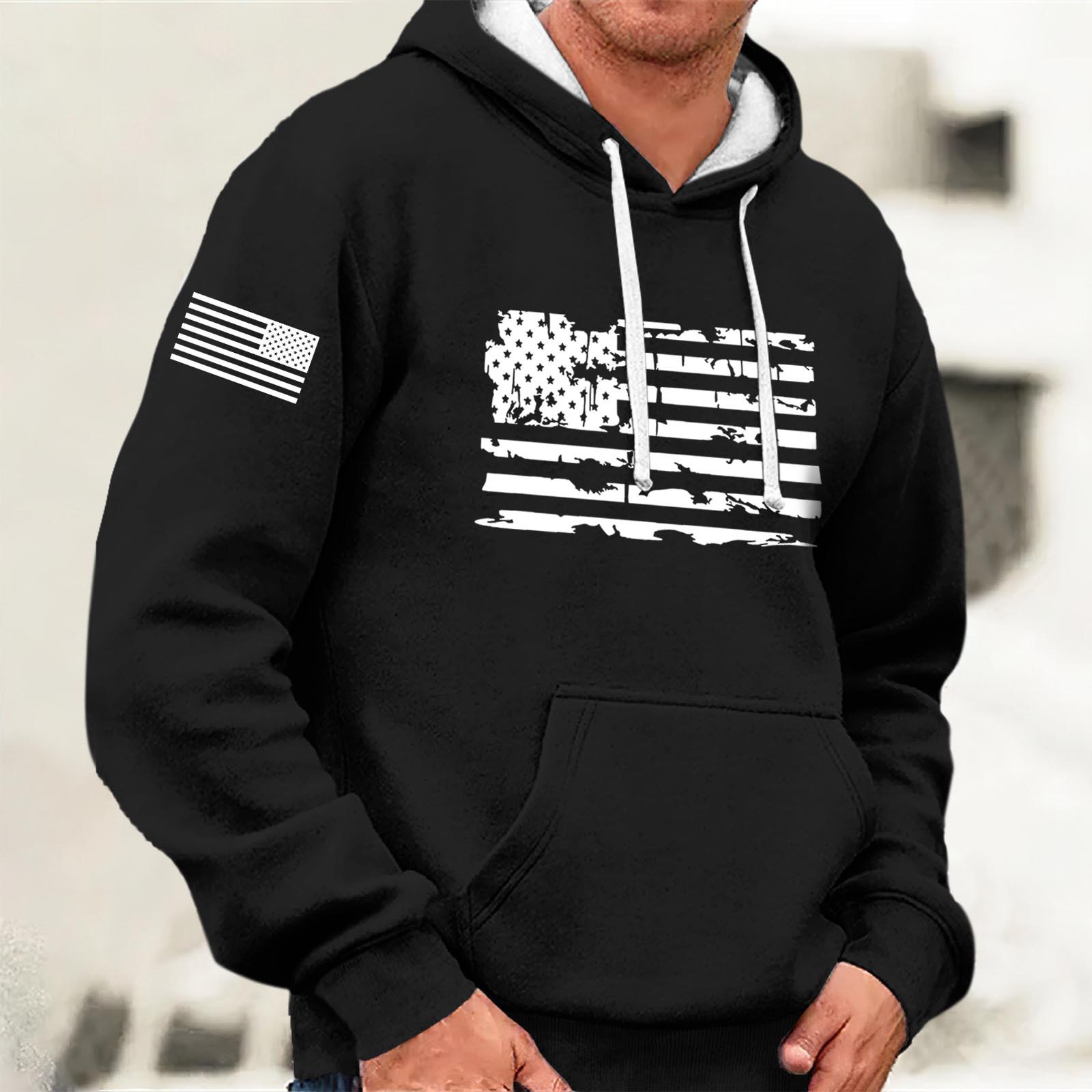 

Мужская винтажная толстовка с длинным рукавом на Хэллоуин, толстовка с капюшоном и принтом, топ L чёрный