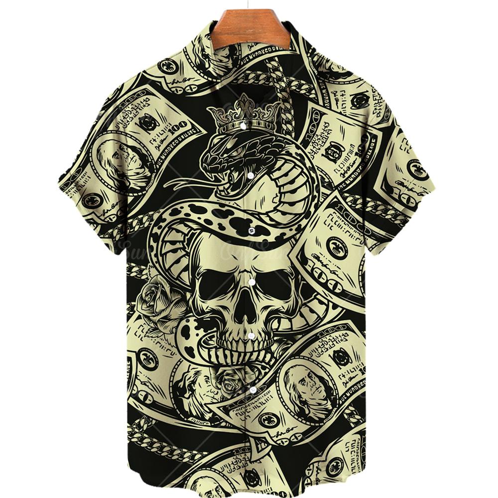 Men's Designer Hawaii Shirts Short Sleeve Collar Top Fashion Streetwear 3d Printed XS-5XL Hiphop Casual Vintage Clothing