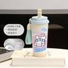 Cartoon puppy thermos cup male and female students cute couple straw large capacity sports coffee cup portable car cup