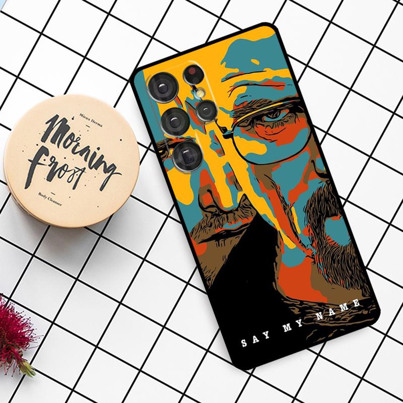 

Heisenberg Breaking Bad Case For Samsung Galaxy S25 Ultra S23 S22 S21 S20 S24 Ultra S9 S10 Plus S24 FE Phone Cover Galaxy S22