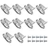 10pieces Silver Stainless Steel Drill Clip For 10pcs Replacement Belt Hook Clip Belt Clip