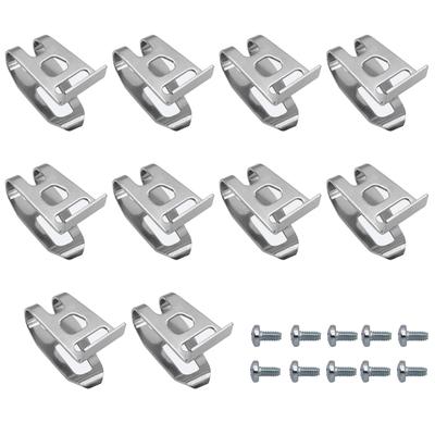 10 Stück Silber Edelstahl Bohrerclip Für 10 Stück Ersatz Gürtelhakenclip Gürtelclip