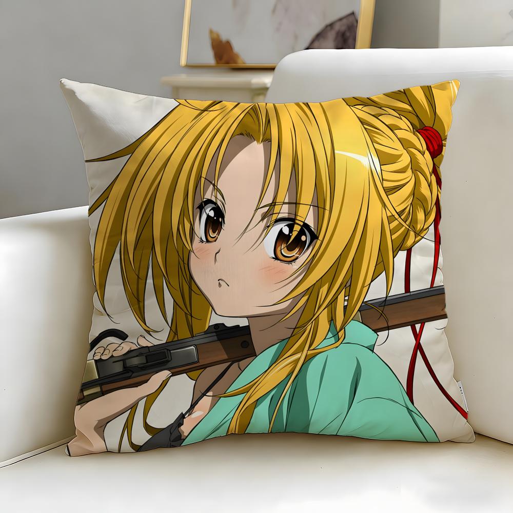Anime The Ambition of Oda Nobuna Cushion Cover Soft  EasyWash Pillow Case  Versatile for Couch Bed Travel and Office