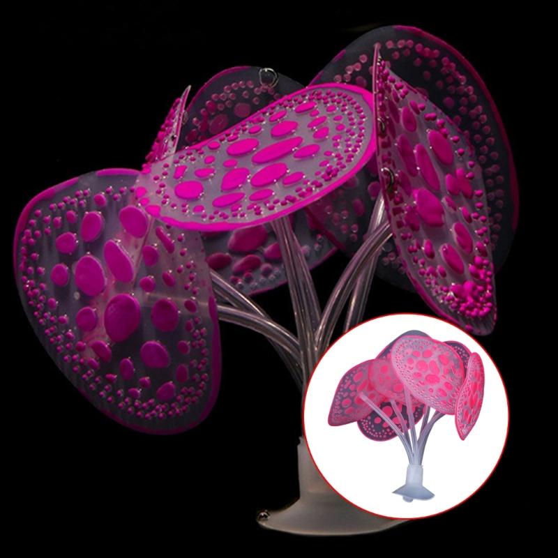 Aquarium Künstliche Pflanze Landschaft Aquarien Dekorationen für Aquarien Terrarium Garnelen Fluoreszierende Ornamente