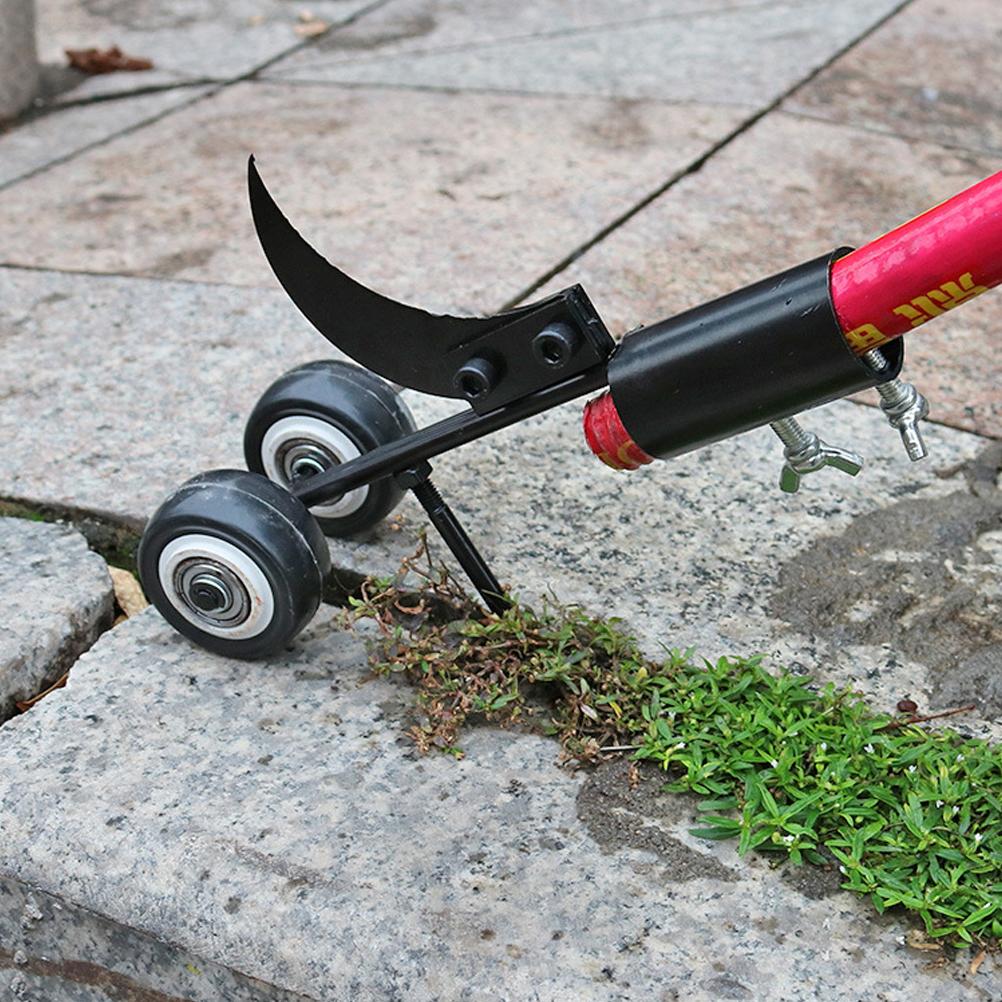 2 in 1 Tool Crevice Rolling Weeder Lightweight Portable Weeding Hook for Deck Sidewalk