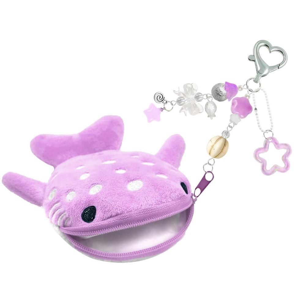New Zipper Whale Shark Coin Purse Large Capacity Lightweight Zipper Pouch Backpack Accessories Plush Coin Purse