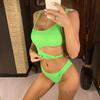 11 Colors Sexy Asymmetrical Tie Dye Women Swimwear Irregular One Piece Swimsuit Female Bather Bathing Suit Swim Lady