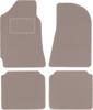Beige Velvet Floor Mats For: FSO Polonez Liftback (1971-2002)