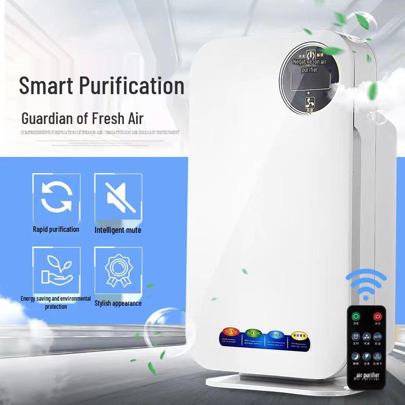 Smart Indoor Air Purifier with UV and Ion Technology for Aldehyde Removal