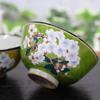Waza No Kura Pair Rice Bowls - Stylish Japanese Tableware - Kutani Ware Couple's Rice Bowls - Sakura Design - High-Quality Ceramic Tableware - Made In