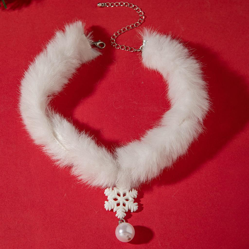 Ny höst- och vinterfluffig söt och cool fjäderhalsband, ren begärvind utsökt klocka hänge halskedja nyckelbenskedja