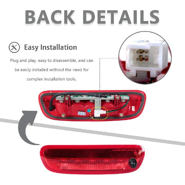 

High Mount Stop Lamp For Hyundai Santa Fe 2005-2012 Warning Rear 3rd Third Brake Light 927502B000