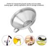 Stainless Steel Kitchen Wide Mouth Oil Funnel with Strainer Filter for Transferring Liquid