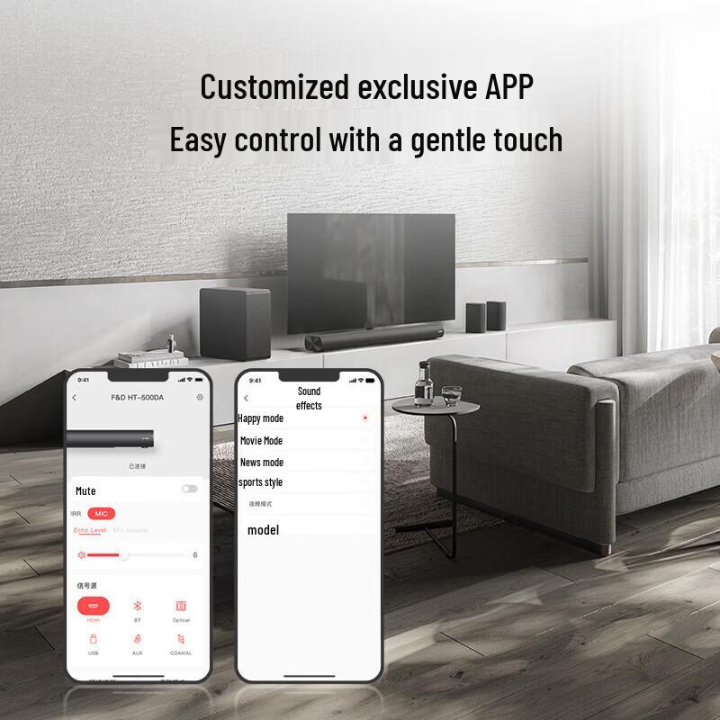 F&D HT-500DA Dolby Atmos 5.1 Soundbar Home Theater System