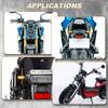 Motorcycle Mini LED Turn Signal Lights Amber Flowing Directional Signal Lamp Intermitentes Moto For Kawasaki Yamaha Cafe Racer