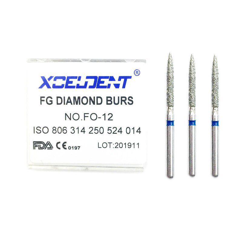 1 Box Dental High Speed Bohrer High Speed Handstück Turbine Diamant Bohrer Diamant Polieren Produkte für Zahnklinik FO-12