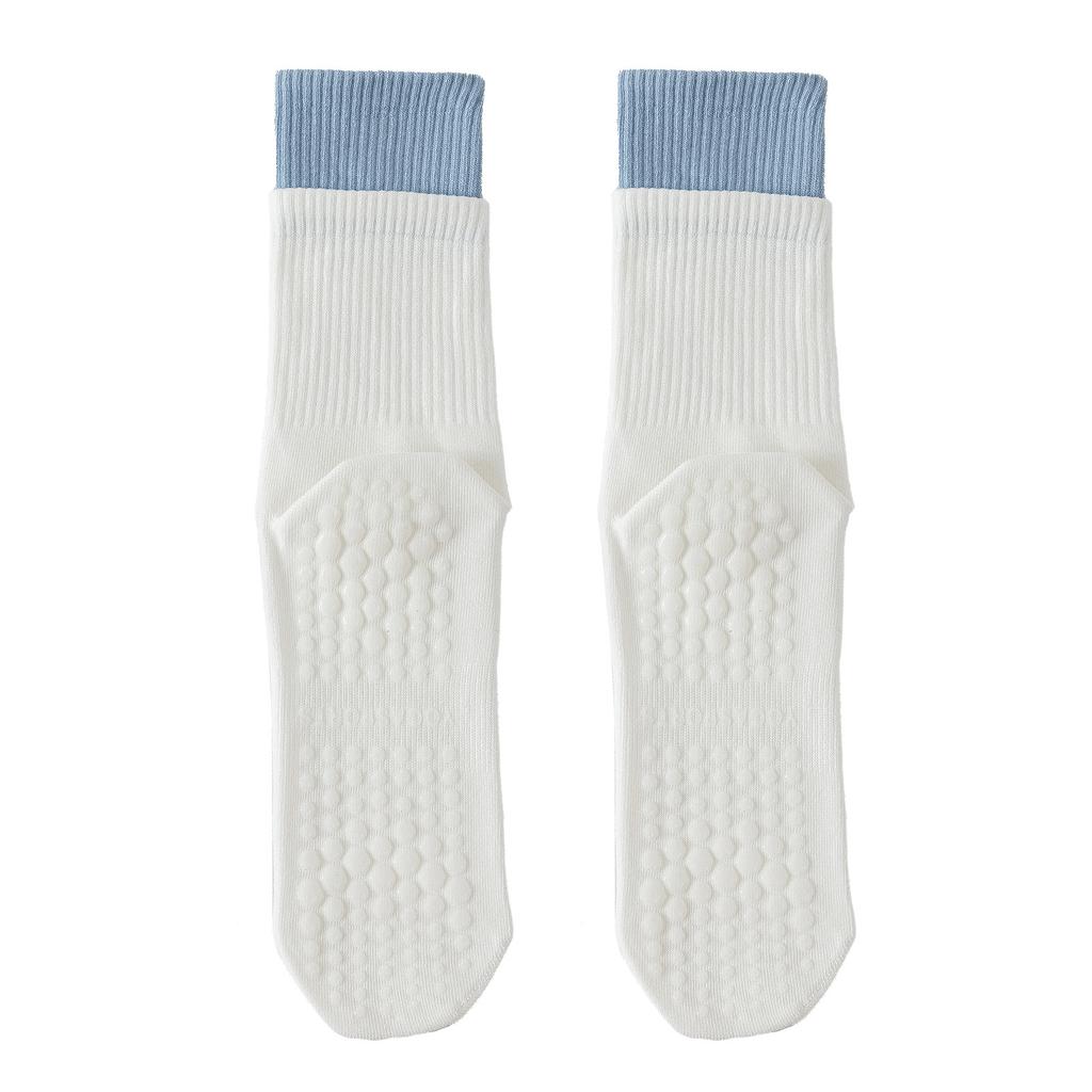 Traction AntiSlip Grip Breathable AirFlow Elastic Cozy MidCalf Pilates Exercise Studio Practice Cotton Custom Logo Yoga Socks