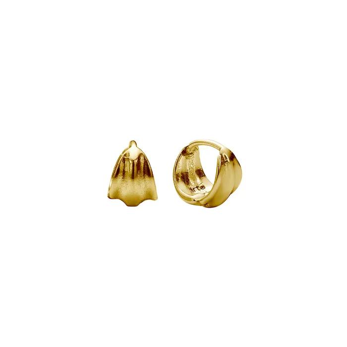 [925 silver] Deux.silver.201 / mini cote earring (gold)