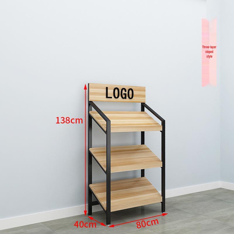 Slanted Multi-Layer Display Rack for Snacks, Jewelry, and Shoes