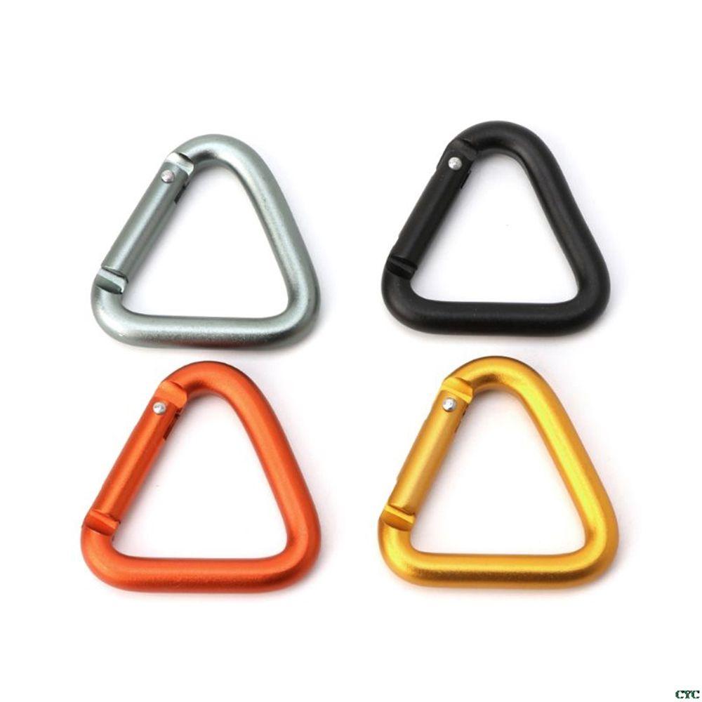 Snap Kettle Clip Accessories Outdoor Aluminum Zinc Zinc Alloy Triangle Carabiner Keychain Hook Buckle