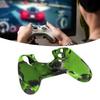 Silicone Case Slip Resistance Protective Grip Cover with 1 Pair Thumb Grips for   Controller(Camouflage Blue For   Silicone Sleeve Thumb Grips)