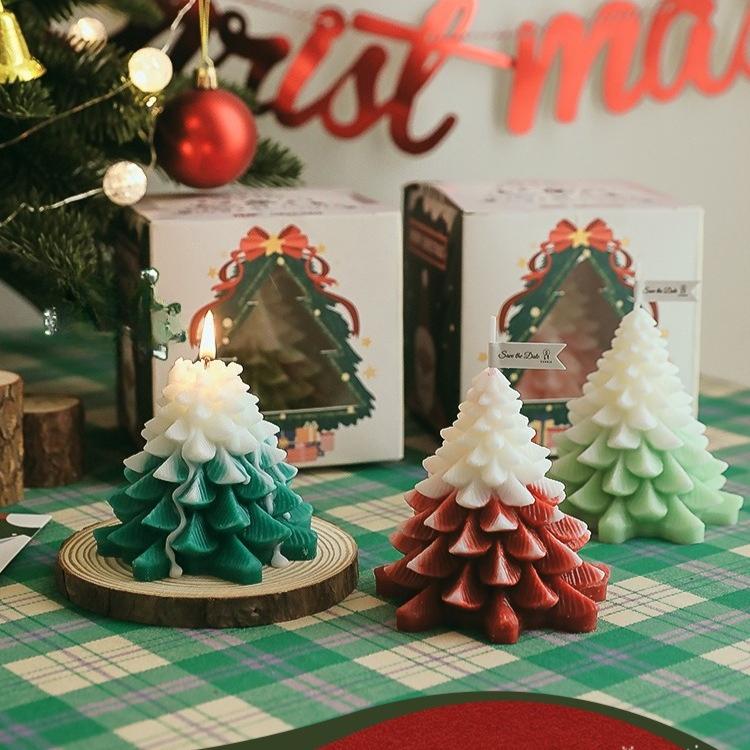 Christmas Tree Scented Candles Holiday Scented Birthday Gift Creative Fragrance