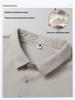 Men's Summer Seamless Ice Silk Polo: Breathable Business Casual Short Sleeve Shirt with Turn-Down Collar