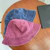 Solid Color Bucket Hat Wide Edge Sun Hat Vintage Fisherman Hat  Beach Activities