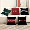 CCM Hockey Colour Logo Sports Silhouette Stitch Lucky Dragon Pillow Cover Sofa Cushion Cover Home Room Decoration Children Gift