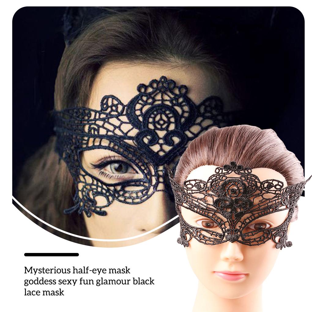 Vampire Choker Covers Exquisite Retro Fashion Lightweight Design Gemstone Hollowed Facepiece out for Cosplay for Party