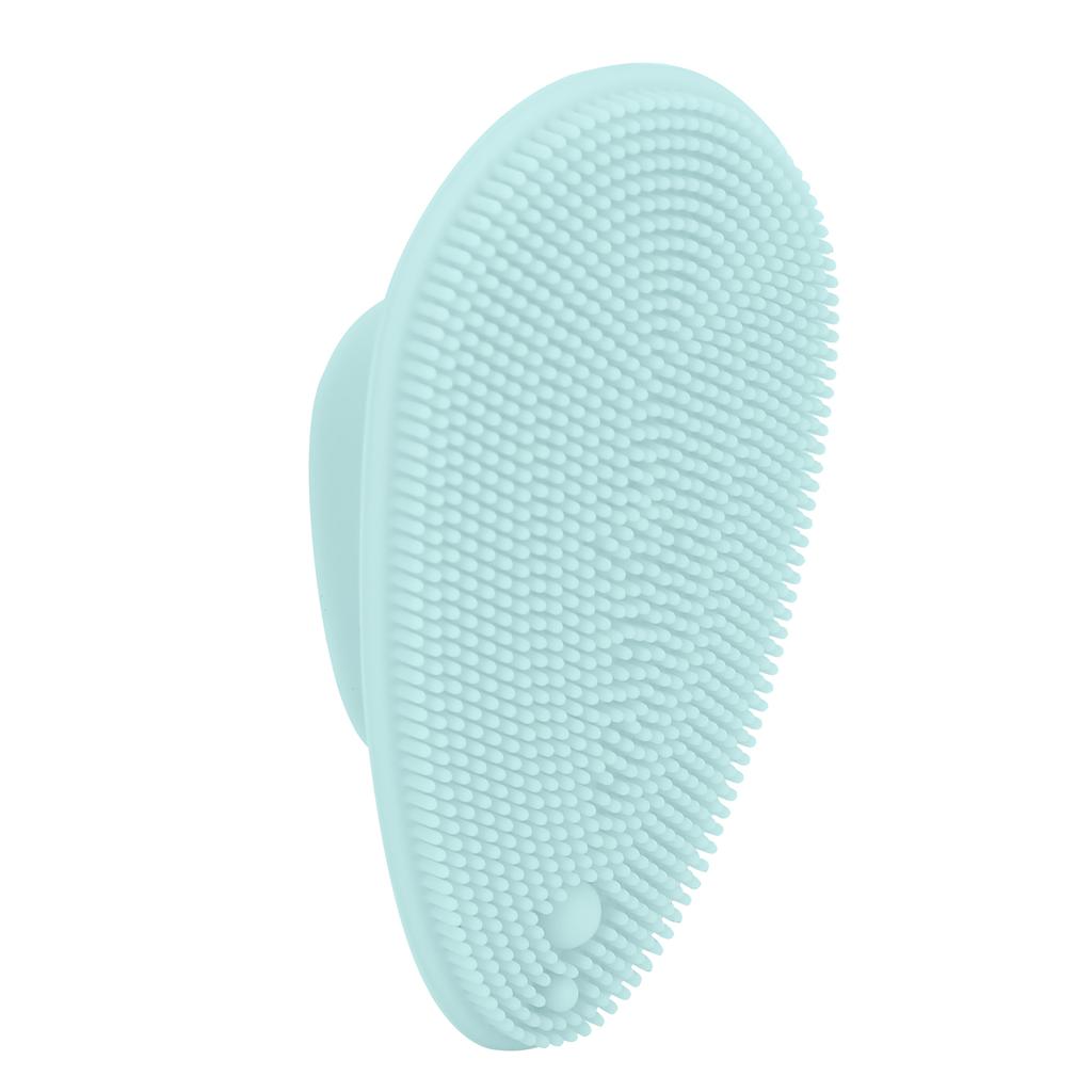Silicone Facial Cleansing Brush Portable Clean Skin Multifunctional Face Cleaning ToolLight Blue