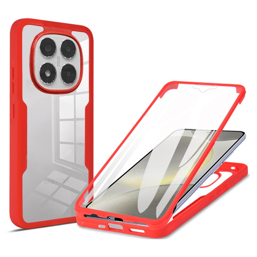 For Xiaomi Poco X7 5G/Redmi Note 14 Pro+ 5G/Note 14 Pro 5G Case Acrylic + TPU Clear Phone Cover with PET Screen Film