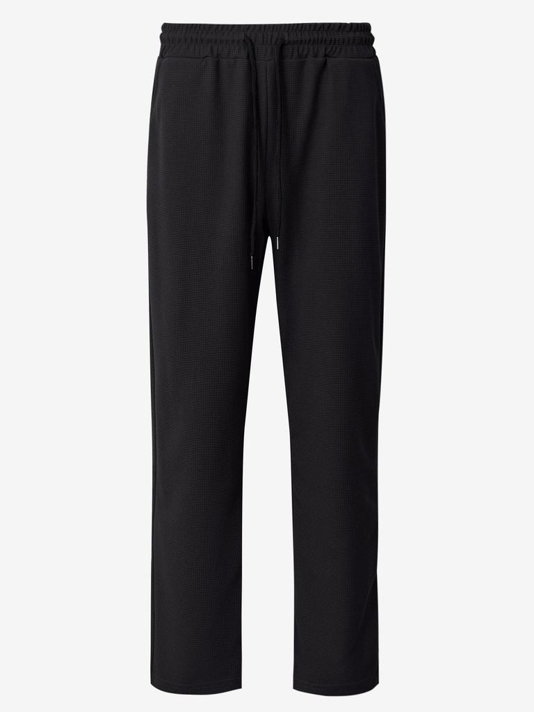 Four Seasons Solid Color Rope Waist Casual Sports Pants