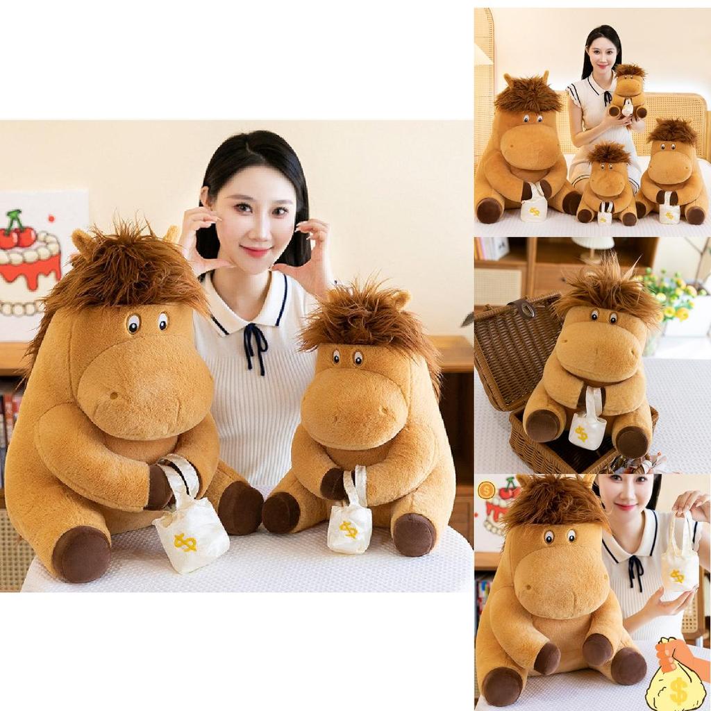Adorable Plush Toy Horse Farm Animal Stuffed Animal Mascot For Kids Gifts