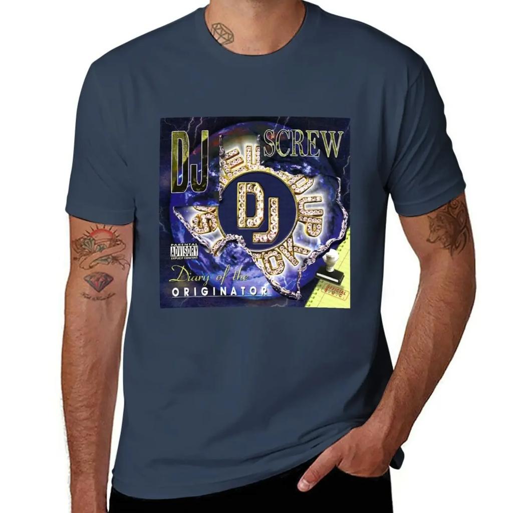 Dj Screw T-Shirt Heavyweights for a Boy Tees Men Workout Shirt