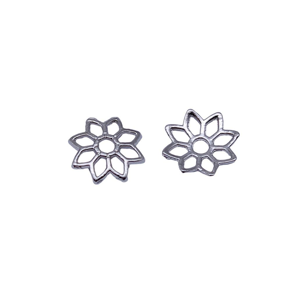 Multi Color Swirl Flower Bead Caps Spacer Beads For Jewelry Making Components