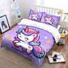 Cute Unicorn Bedding Set Bedding Duvet Cover Set Duvet Cover Pillowcases (1 * Duvet Cover 2 * Pillowcases, Without Duvet Insert)