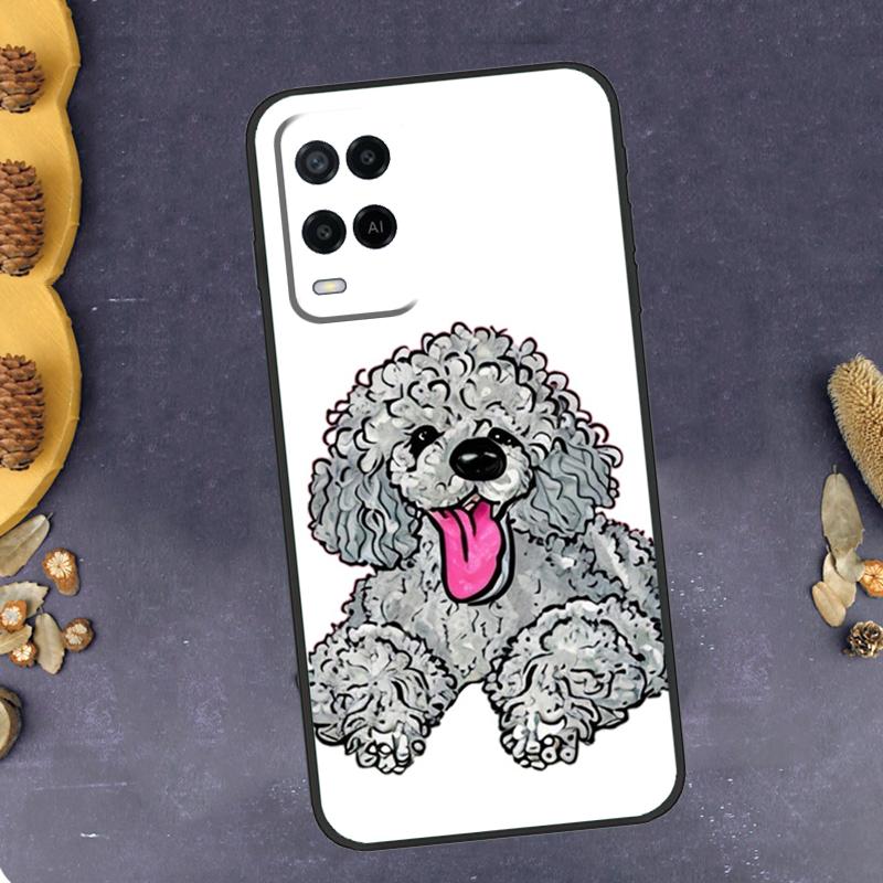 Poodle Dog Phone Case For Oppo A78 A38 A58 A74 A15 A80 A60 A40 A94 A54 A98 A18 A16 A76 A96 A17 A77 A57S