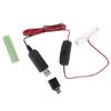 AA 3V Battery Eliminator,USB Power Supply Replace 2pcs 1.5V Batteries,Battery Eliminate Cable for Clock Holiday Light