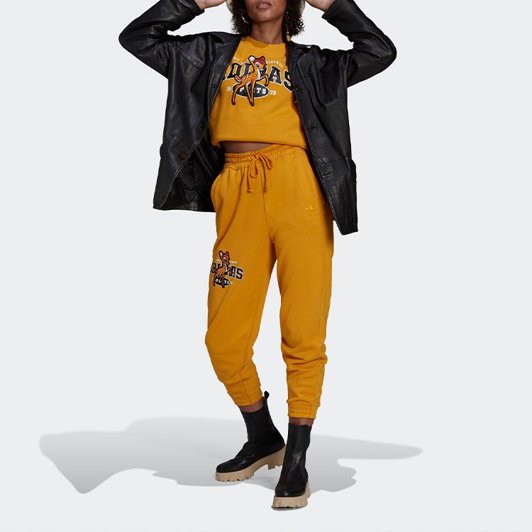 Adidas Originals X Disney Bambi Pullover College Style Sweatshirt Women sweatshirt Gold HD2755