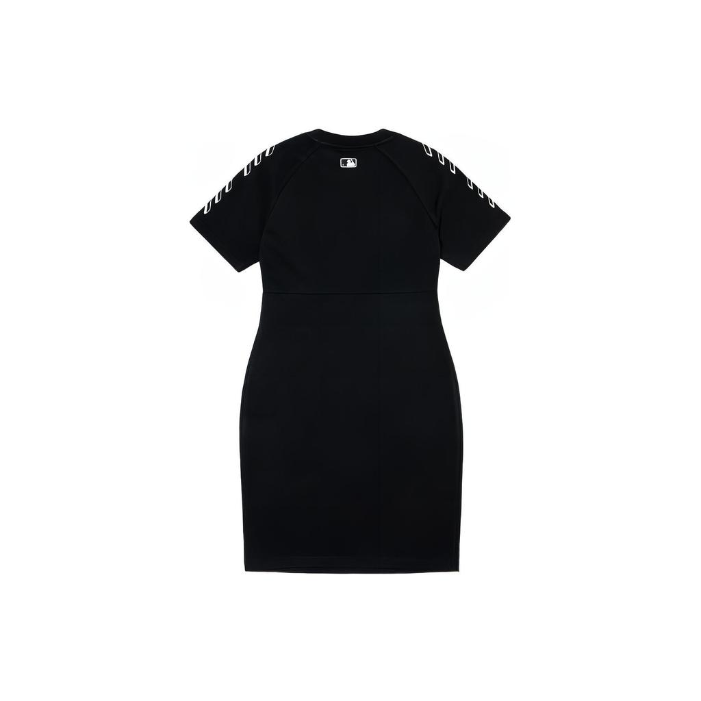 New MLB Short Sleeved Dress Women's Black 3FOPS0123-50BKS