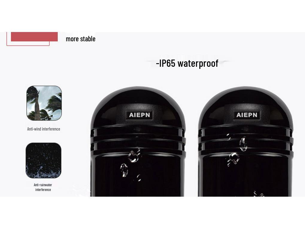 100m Dual Beam Infrared Detector Alarm for Doors, Windows & Perimeter Security