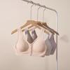 Underwire-Free Front Closure Bra for Middle-Aged & Elderly - Lightweight, Easy-Off, Solid Color Design
