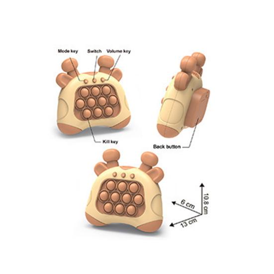 Whack-a-Mole Game Console Fun Multiplayer Toy with 4 Exciting Game Modes Plastic Design