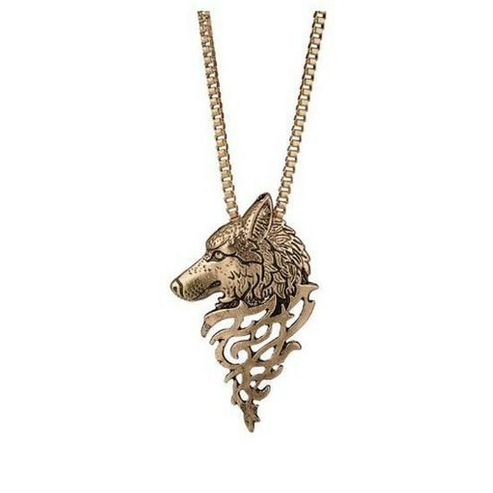 Retro Wolf Head Pendant Necklace: Bold Alloy Animal Chain for Men & Women