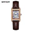 SANDA 1116 Dial Water Resistant Quartz Movement Business Women Analog Wrist Watch New Fashion Elegant Design Rectangle