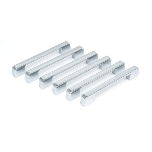 TOOLSAVING Stainless Steel Drawer Pull Handles, Door Handles, Cupboard Handles, 128mm Wheelbase, Cabinet Pull Handles, Set of 6
