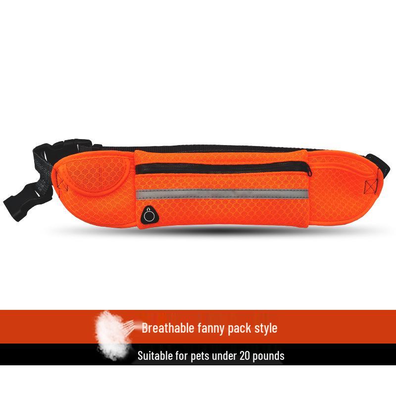 Pet Running Leash with Portable Waist Bag - Full-Function Dog Leash