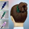 Elegant Hydrangea Acrylic Hair Stick: Flower Bud Bun Accessory