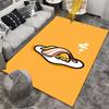 Cute Lazy Egg Character with Bacon Blanket Design Floor Mat Carpet Suitable for Use As an Anti-slip for Living Room Bedroom Sofas